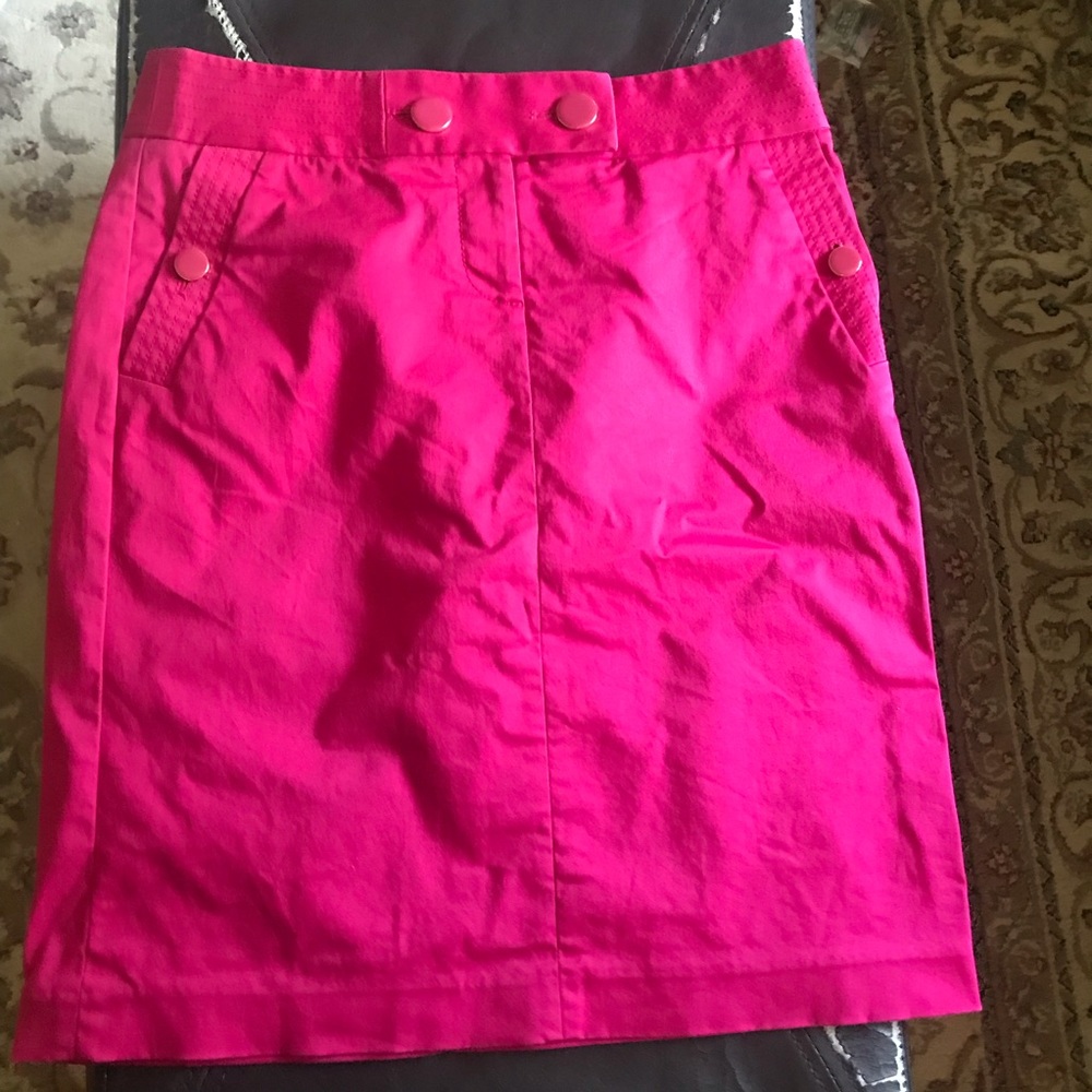 Fuschia size 4 J Crew skirt